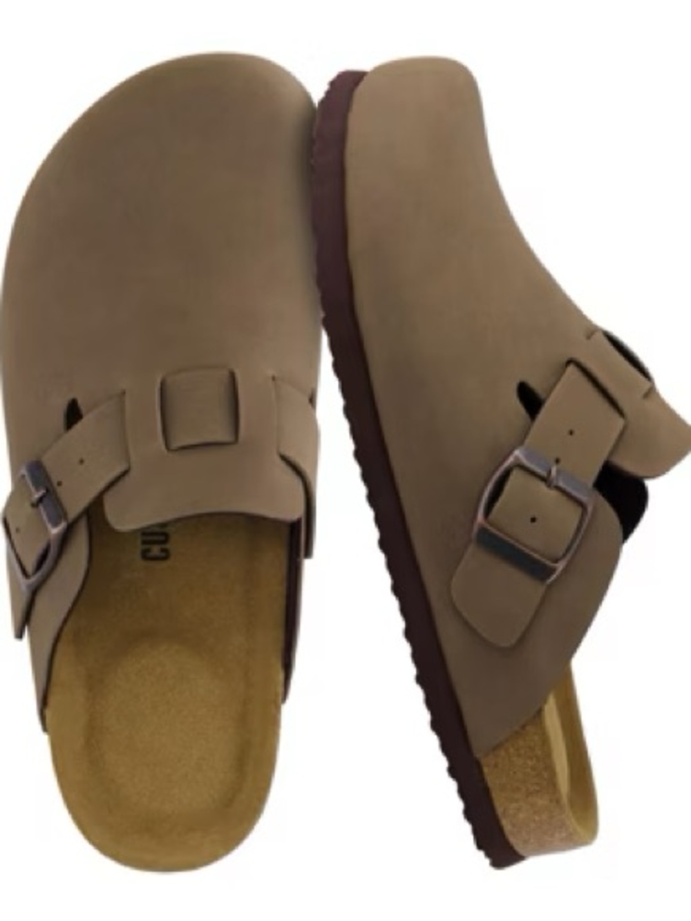 Classic Buckle Clog in Brown